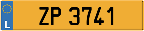 Trailer License Plate
